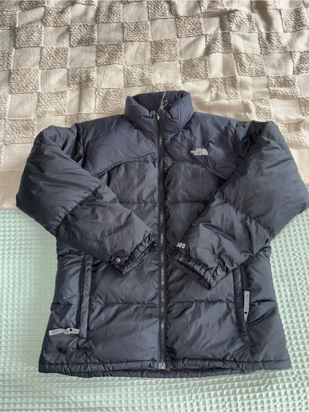 The North Face Black Down 600 Puffer Jacket - Girls XL‎